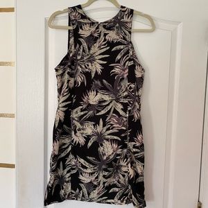 Tropical Print Shift Dress